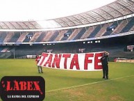 Trapo - Bandeira - Faixa - Telón - Trapo de la Barra: La Guardia Albi Roja Sur • Club: Independiente Santa Fe • País: Colombia