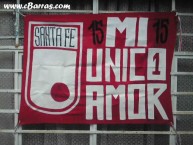 Trapo - Bandeira - Faixa - Telón - Trapo de la Barra: La Guardia Albi Roja Sur • Club: Independiente Santa Fe • País: Colombia