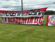 Trapo - Bandeira - Faixa - Telón - Trapo de la Barra: La Guardia Albi Roja Sur • Club: Independiente Santa Fe • País: Colombia