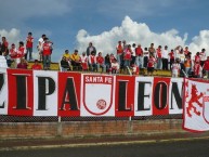 Trapo - Bandeira - Faixa - Telón - Trapo de la Barra: La Guardia Albi Roja Sur • Club: Independiente Santa Fe • País: Colombia