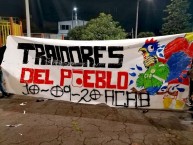 Trapo - Bandeira - Faixa - Telón - Trapo de la Barra: La Guardia Albi Roja Sur • Club: Independiente Santa Fe • País: Colombia