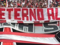 Trapo - Bandeira - Faixa - Telón - Trapo de la Barra: La Guardia Albi Roja Sur • Club: Independiente Santa Fe • País: Colombia