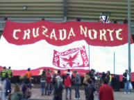 Trapo - Bandeira - Faixa - Telón - Trapo de la Barra: La Guardia Albi Roja Sur • Club: Independiente Santa Fe • País: Colombia