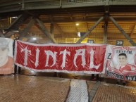 Trapo - Bandeira - Faixa - Telón - Trapo de la Barra: La Guardia Albi Roja Sur • Club: Independiente Santa Fe • País: Colombia