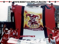 Trapo - Bandeira - Faixa - Telón - Trapo de la Barra: La Guardia Albi Roja Sur • Club: Independiente Santa Fe • País: Colombia