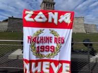 Trapo - Bandeira - Faixa - Telón - Trapo de la Barra: La Guardia Albi Roja Sur • Club: Independiente Santa Fe • País: Colombia