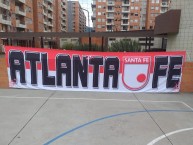 Trapo - Bandeira - Faixa - Telón - Trapo de la Barra: La Guardia Albi Roja Sur • Club: Independiente Santa Fe • País: Colombia