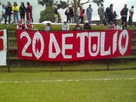 Trapo - Bandeira - Faixa - Telón - Trapo de la Barra: La Guardia Albi Roja Sur • Club: Independiente Santa Fe • País: Colombia