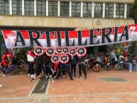 Trapo - Bandeira - Faixa - Telón - Trapo de la Barra: La Guardia Albi Roja Sur &bull; Club: Independiente Santa Fe &bull; País: Colombia