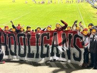 Trapo - Bandeira - Faixa - Telón - Trapo de la Barra: La Guardia Albi Roja Sur &bull; Club: Independiente Santa Fe &bull; País: Colombia