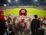 Trapo - Bandeira - Faixa - Telón - Trapo de la Barra: La Guardia Albi Roja Sur &bull; Club: Independiente Santa Fe &bull; País: Colombia