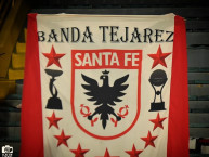 Trapo - Bandeira - Faixa - Telón - Trapo de la Barra: La Guardia Albi Roja Sur &bull; Club: Independiente Santa Fe &bull; País: Colombia