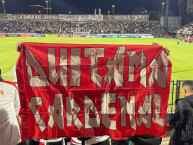 Trapo - Bandeira - Faixa - Telón - Trapo de la Barra: La Guardia Albi Roja Sur &bull; Club: Independiente Santa Fe &bull; País: Colombia