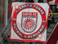 Trapo - Bandeira - Faixa - Telón - Trapo de la Barra: La Guardia Albi Roja Sur &bull; Club: Independiente Santa Fe &bull; País: Colombia