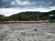 Trapo - Bandeira - Faixa - Telón - Trapo de la Barra: La Guardia Albi Roja Sur • Club: Independiente Santa Fe • País: Colombia