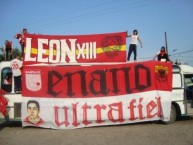 Trapo - Bandeira - Faixa - Telón - Trapo de la Barra: La Guardia Albi Roja Sur • Club: Independiente Santa Fe • País: Colombia