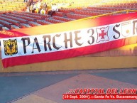 Trapo - Bandeira - Faixa - Telón - Trapo de la Barra: La Guardia Albi Roja Sur • Club: Independiente Santa Fe • País: Colombia