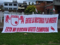 Trapo - Bandeira - Faixa - Telón - Trapo de la Barra: La Guardia Albi Roja Sur • Club: Independiente Santa Fe • País: Colombia