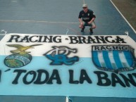 Trapo - Bandeira - Faixa - Telón - Trapo de la Barra: La Guardia Imperial • Club: Racing Club