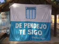 Trapo - Bandeira - Faixa - Telón - Trapo de la Barra: La Guardia Imperial • Club: Racing Club