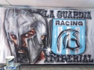 Trapo - Bandeira - Faixa - Telón - Trapo de la Barra: La Guardia Imperial • Club: Racing Club