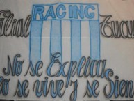 Trapo - Bandeira - Faixa - Telón - Trapo de la Barra: La Guardia Imperial • Club: Racing Club • País: Argentina