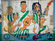 Trapo - Bandeira - Faixa - Telón - "vamoo los redoo" Trapo de la Barra: La Guardia Puyutana &bull; Club: Sportivo Desamparados &bull; País: Argentina
