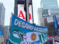 Trapo - Bandeira - Faixa - Telón - "Desamparados mundial 2026 new york" Trapo de la Barra: La Guardia Puyutana &bull; Club: Sportivo Desamparados &bull; País: Argentina