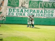 Trapo - Bandeira - Faixa - Telón - "DESAMPARADOS ES UNA OBLIGACIÓN" Trapo de la Barra: La Guardia Puyutana &bull; Club: Sportivo Desamparados &bull; País: Argentina