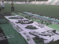 Trapo - Bandeira - Faixa - Telón - "vení a buscarlo al puyuta negro" Trapo de la Barra: La Guardia Puyutana &bull; Club: Sportivo Desamparados &bull; País: Argentina