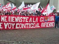 Trapo - Bandeira - Faixa - Telón - "Si me llevaste a la gloria me voy contigo al infierno" Trapo de la Barra: La Irreverente • Club: Chivas Guadalajara