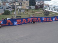 Trapo - Bandeira - Faixa - Telón - Trapo de la Barra: La Mancha Ajedrezada • Club: Boyacá Chicó