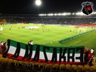 Trapo - Bandeira - Faixa - Telón - "La MASAKR3 en el campin de Bogotá, Colombia" Trapo de la Barra: La Masakr3 • Club: Tijuana