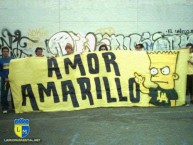 Trapo - Bandeira - Faixa - Telón - "Amor Amarillo" Trapo de la Barra: La Monumental • Club: América • País: México