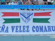 Trapo - Bandeira - Faixa - Telón - Trapo de la Barra: La Pandilla de Liniers • Club: Vélez Sarsfield