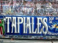 Trapo - Bandeira - Faixa - Telón - Trapo de la Barra: La Pandilla de Liniers • Club: Vélez Sarsfield