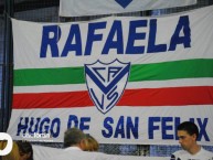 Trapo - Bandeira - Faixa - Telón - Trapo de la Barra: La Pandilla de Liniers • Club: Vélez Sarsfield