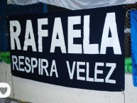 Trapo - Bandeira - Faixa - Telón - Trapo de la Barra: La Pandilla de Liniers • Club: Vélez Sarsfield