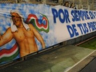 Trapo - Bandeira - Faixa - Telón - Trapo de la Barra: La Pandilla de Liniers • Club: Vélez Sarsfield