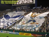 Trapo - Bandeira - Faixa - Telón - Trapo de la Barra: La Pandilla de Liniers • Club: Vélez Sarsfield