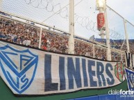 Trapo - Bandeira - Faixa - Telón - Trapo de la Barra: La Pandilla de Liniers • Club: Vélez Sarsfield • País: Argentina