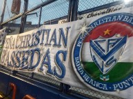 Trapo - Bandeira - Faixa - Telón - Trapo de la Barra: La Pandilla de Liniers • Club: Vélez Sarsfield