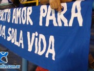 Trapo - Bandeira - Faixa - Telón - Trapo de la Barra: La Pandilla de Liniers • Club: Vélez Sarsfield