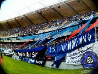 Trapo - Bandeira - Faixa - Telón - "LPDS" Trapo de la Barra: La Pandilla del Sur • Club: Mineros de Guayana