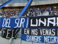 Trapo - Bandeira - Faixa - Telón - Trapo de la Barra: La Pandilla del Sur • Club: Mineros de Guayana