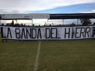 Trapo - Bandeira - Faixa - Telón - "La banda del hierro" Trapo de la Barra: La Pandilla del Sur • Club: Mineros de Guayana