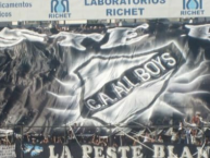 Trapo - Bandeira - Faixa - Telón - Trapo de la Barra: La Peste Blanca • Club: All Boys