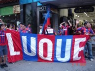 Trapo - Bandeira - Faixa - Telón - "LUQUE" Trapo de la Barra: La Plaza y Comando • Club: Cerro Porteño