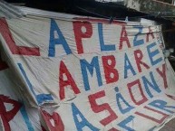 Trapo - Bandeira - Faixa - Telón - Trapo de la Barra: La Plaza y Comando • Club: Cerro Porteño • País: Paraguay