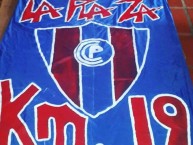 Trapo - Bandeira - Faixa - Telón - "KM 19" Trapo de la Barra: La Plaza y Comando • Club: Cerro Porteño